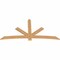Ekena Millwork Alberta Smooth Timber Gable Bracket, Western Red Cedar, 96"W x 48"H x 1 1/2"D x 5 1/2"F, 12/12 Pitch GBW096X48X0206ALB00SWR - alternate 4